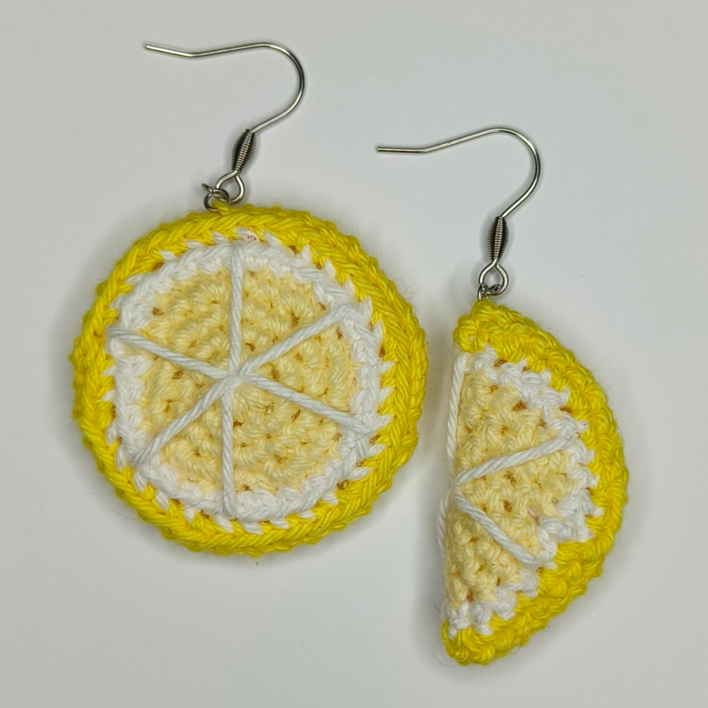 Boucles d'oreilles tranches de citron